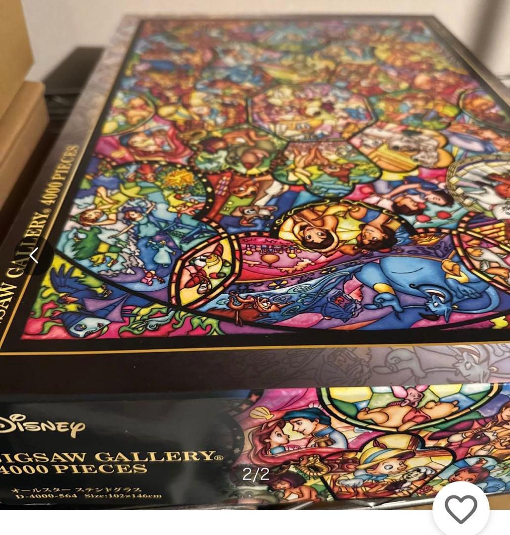 超プレミア 販売終了 Disney 4000ピース オールスター ステンドグラス