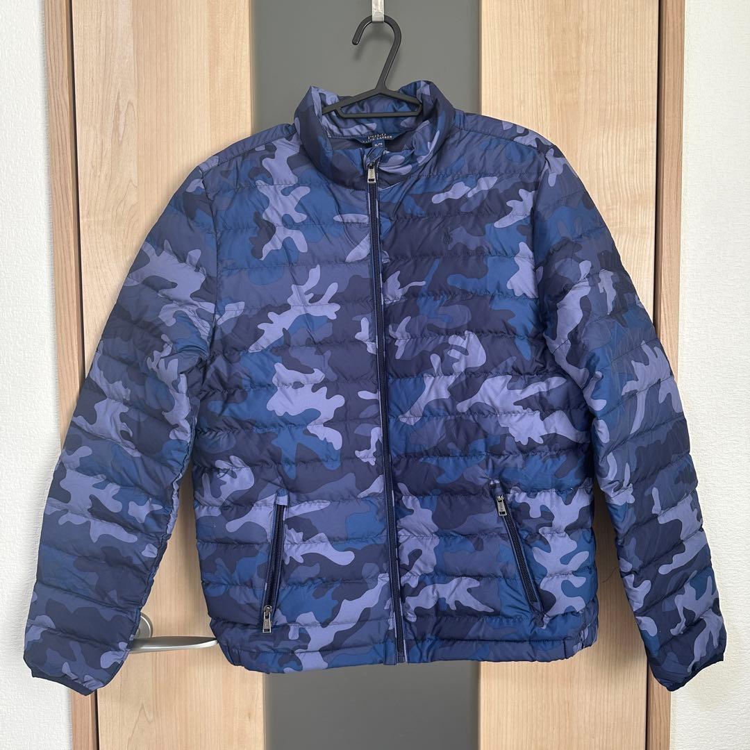 POLO ラルフローレン ライトダウンジャケット ポケッタブル カモ柄