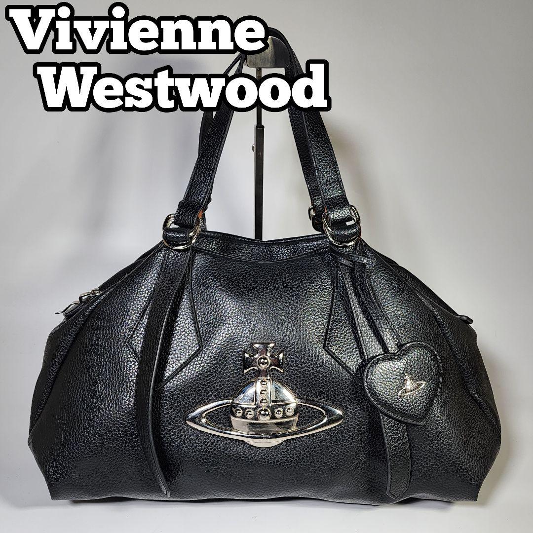 美品✨ヴィヴィアンウエストウッド ボストンバッグ ビッグオーブ 黒