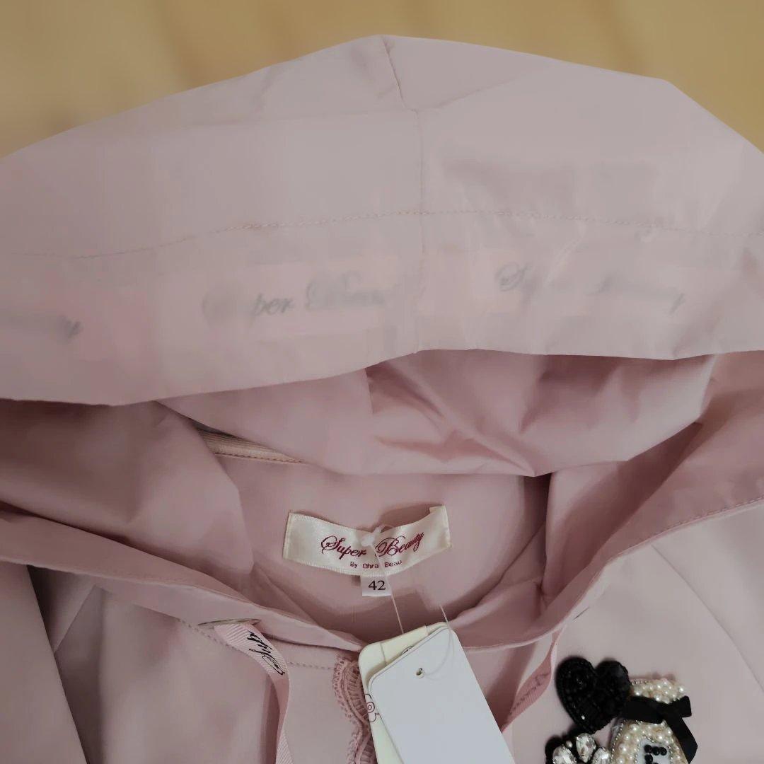 タグ付き新品スーパービューティースプリングコート42サイズ ピンク