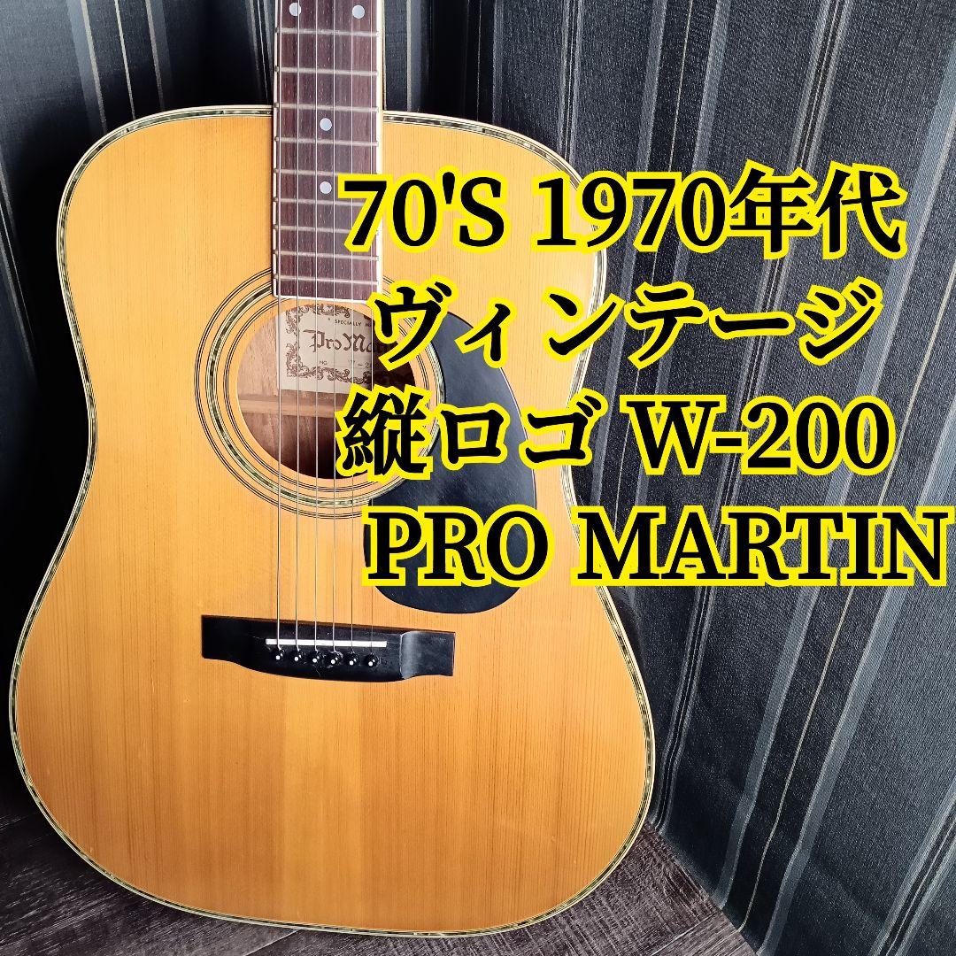 マーティン 縦ロゴ W-200 Martin Pro Martin ギター - メルカリ