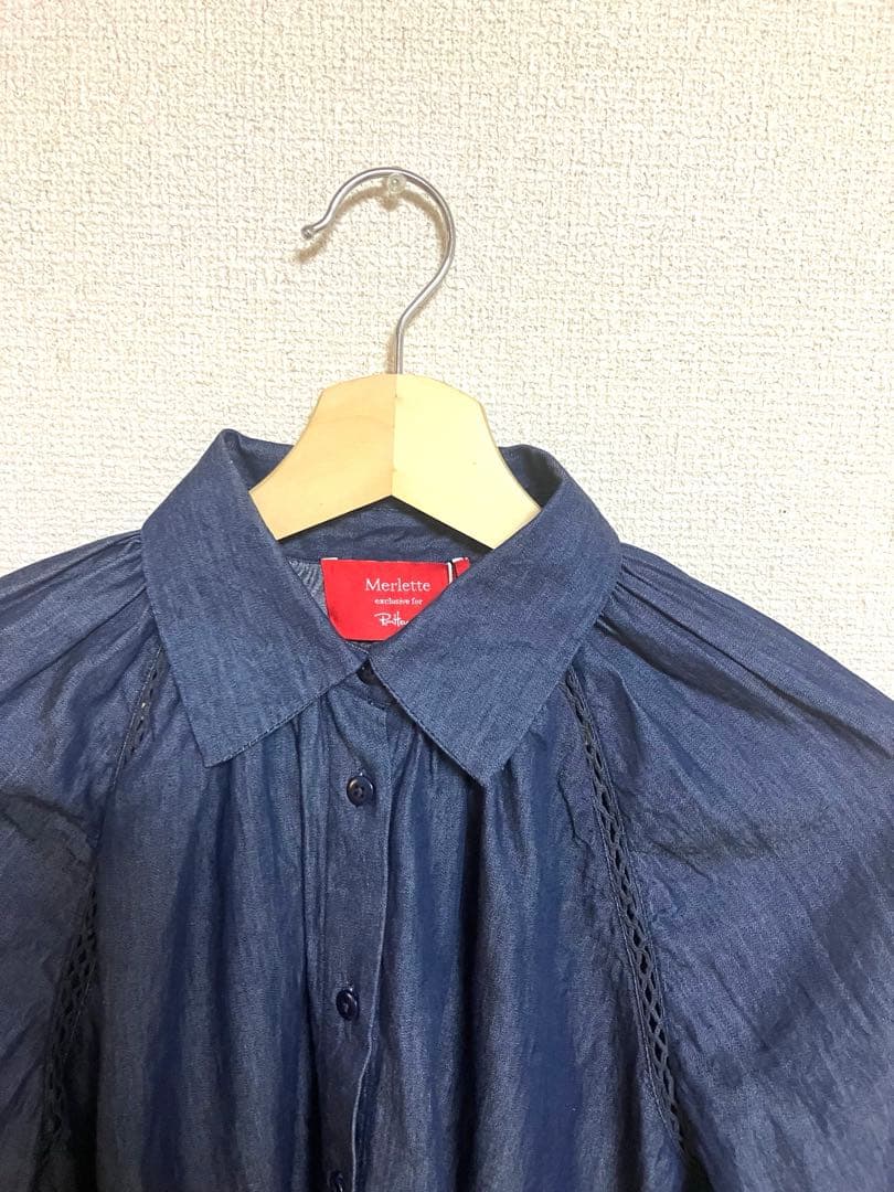 新品ロンハーマン別注Merlette Tiana Shirt (indigo) - メルカリ