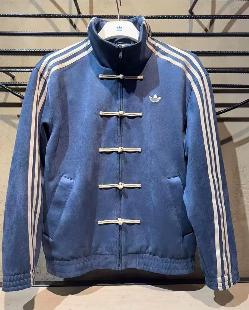 Adidas アディダス 中国限定 巳年ストライプジャケット ネイビー L q1