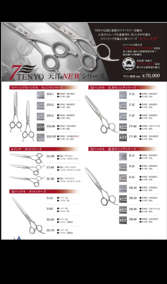 7天洋 《半額以下》天洋 逆刃3Dハンドル セニングシザー