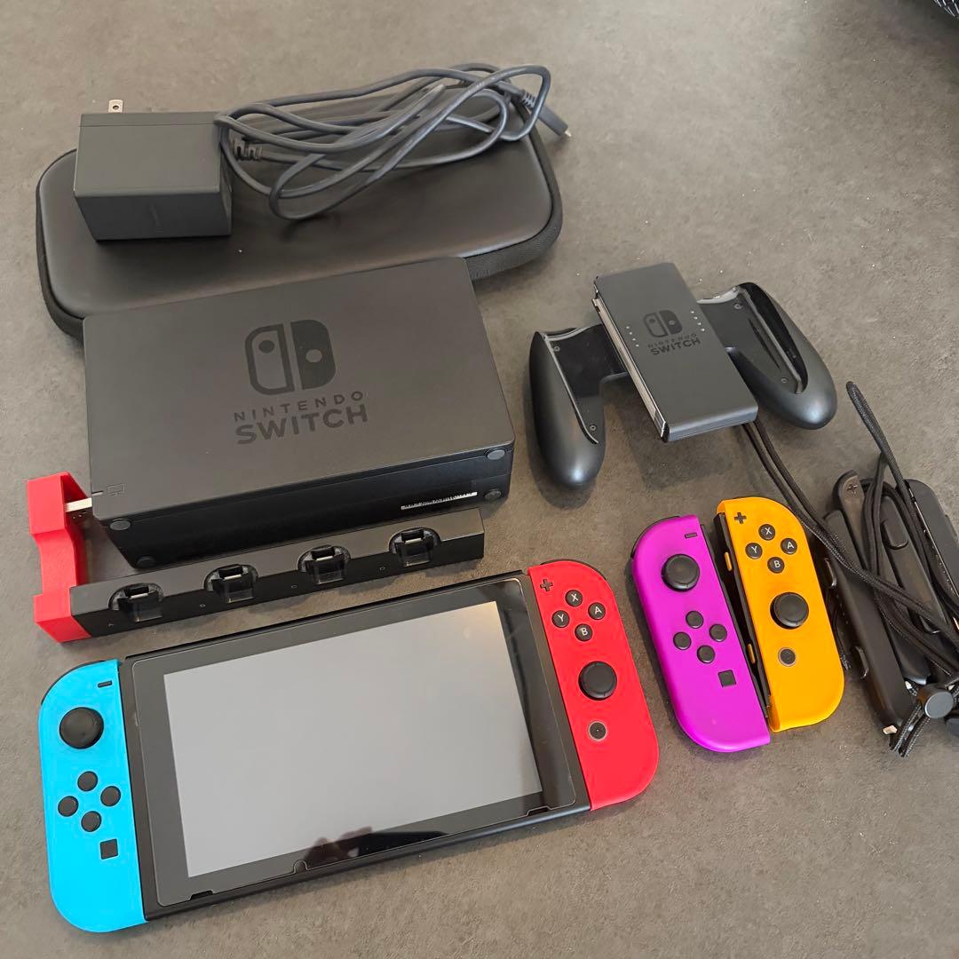 Nintendo Switch1 本体セット＋Joy-Con2個＋SD128GB - メルカリ