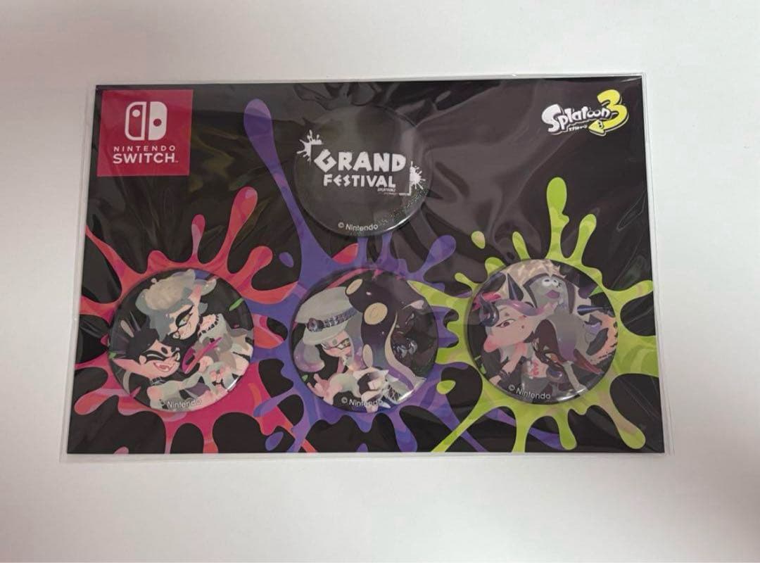 スプラトゥーン3 グランドフェスティバル 缶バッジ スプラトゥーン3 GRAND FESTIVAL缶バッチ