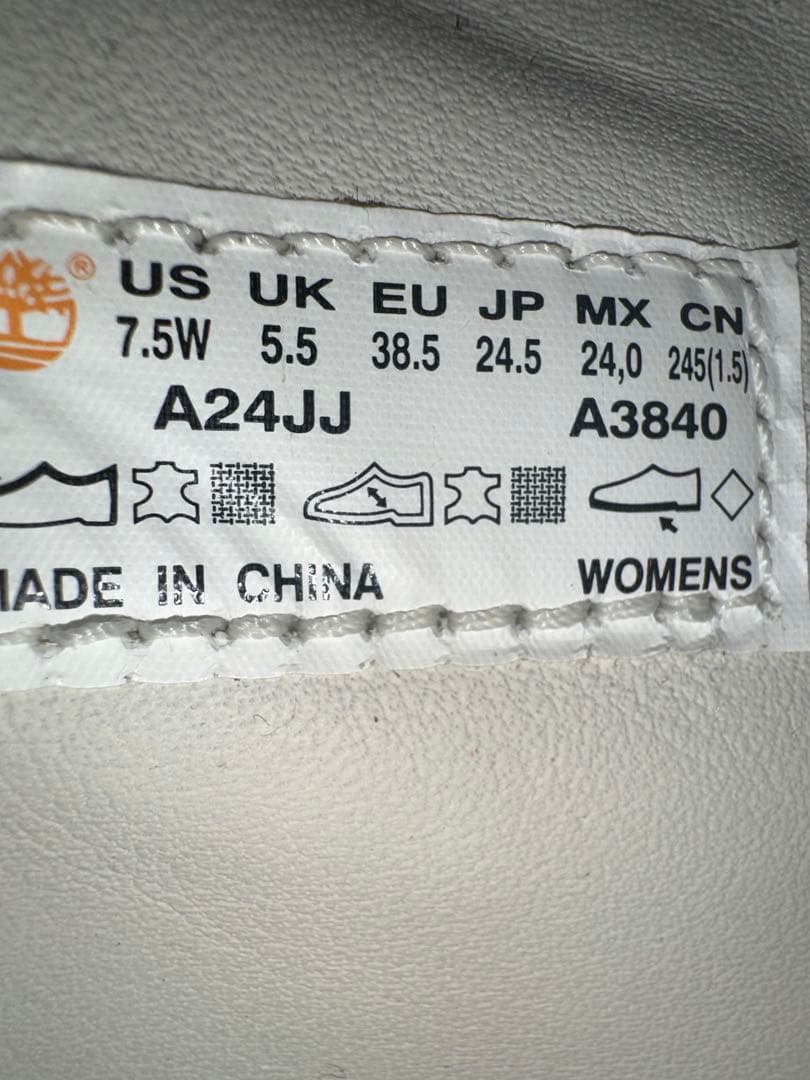 新品Timberland 6インチ ウォータープルーフブーツ 24.5cm