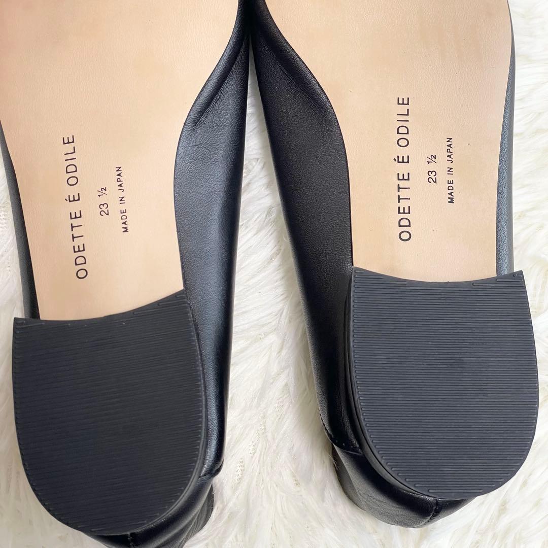 未使用品】Odette e Odile ウェーブカットレースアップ フラット