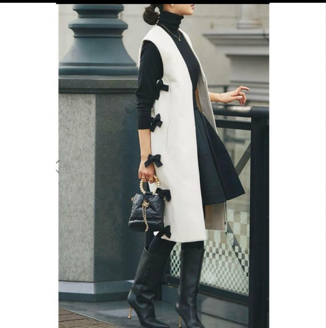 SEVENTEN セブンテン サイドリボンジレワンピース Sサイズ - メルカリ