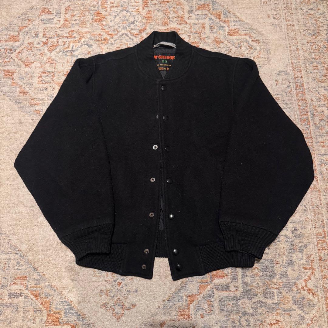 90s ウール　McGREGOR ブラック Mc McGREGOR（エムシー マックレガー） ブルゾン アウター 「Mc