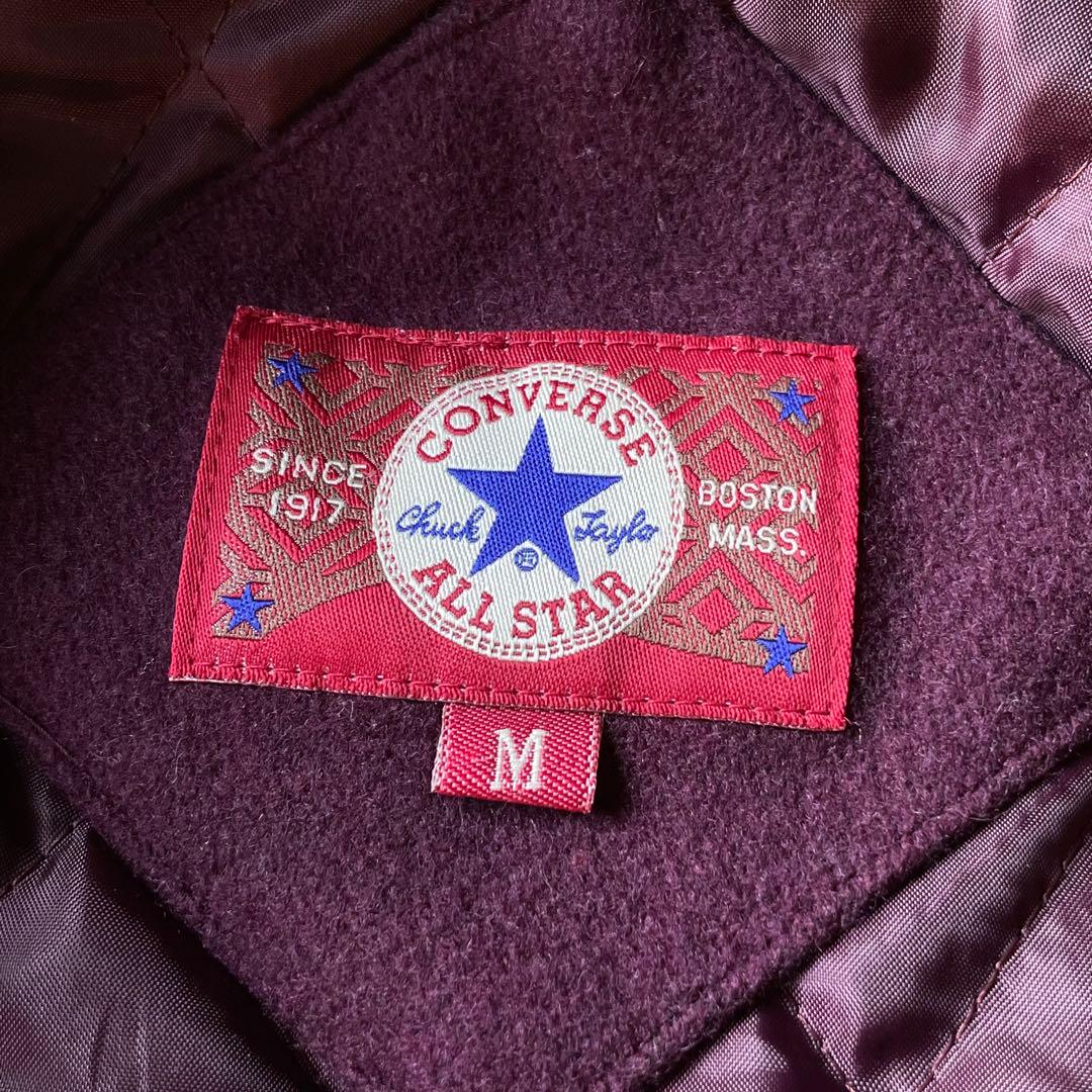 CONVERSE ALL STAR 袖レザー スタジャン ワインレッド y2k