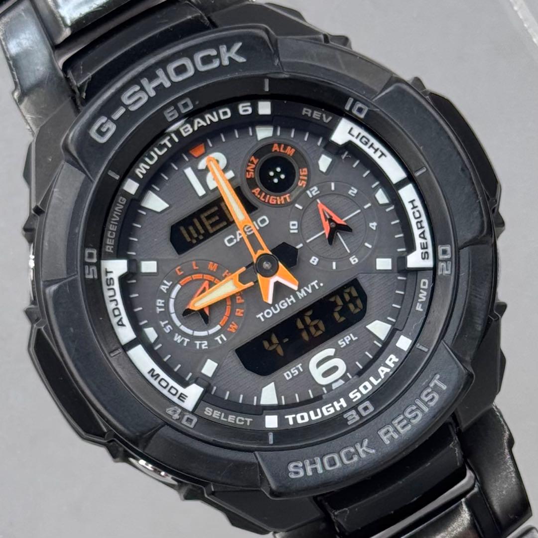 美品 G-SHOCK GW-3500BD 電波ソーラー メタルバンド ブラック - メルカリ