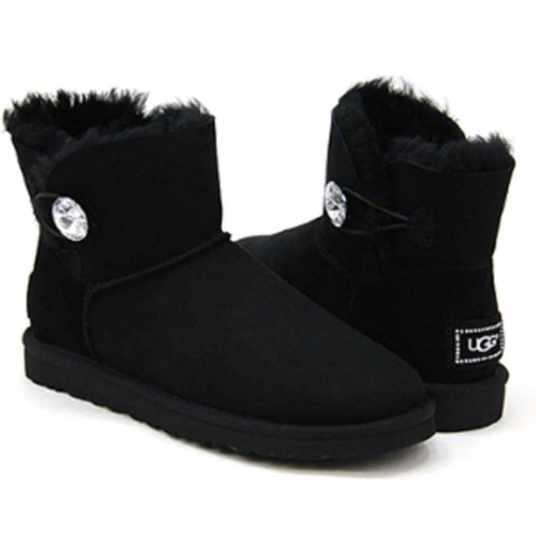 UGG ムートンブーツ ベイリーボタン ミニ MINI UGG WOMEN MINI BAILEY BUTTON Ⅱ CHESTNUT アグ ウィメンズ ムートン