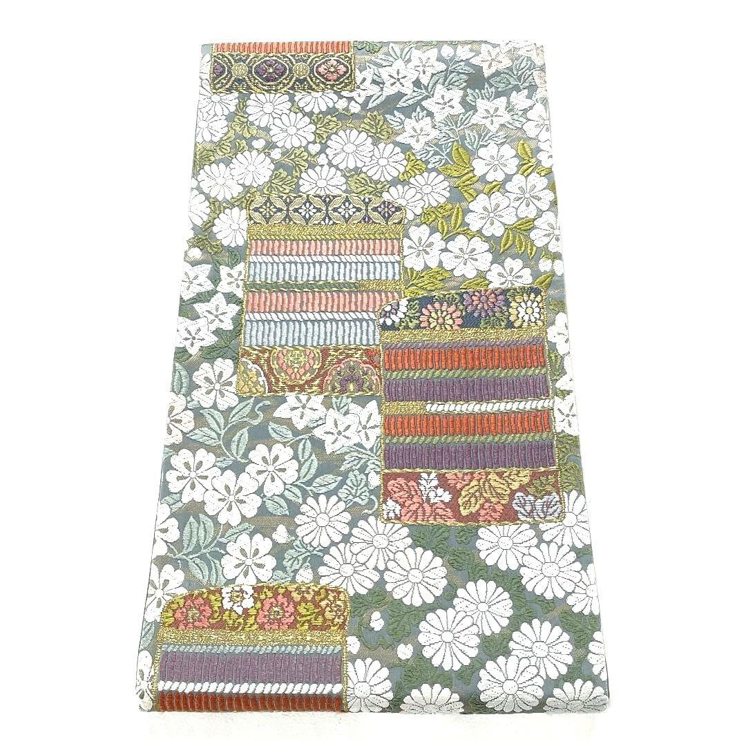 専用帯6143 ●東京ますいわ屋扱い 鎧小花文 高級 正絹 六通 袋帯 威毛 帯6143 ○東京ますいわ屋扱い 鎧小花文 高級 正絹 六通 袋帯