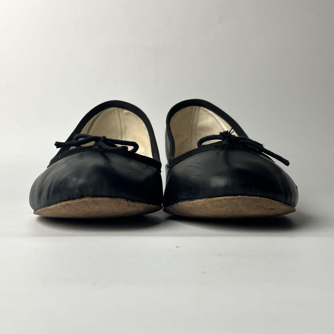 美品】repetto カミーユ リボン バレエシューズ 太ヒール 黒 36 - メルカリ