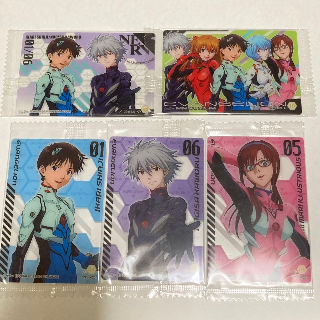 エヴァンゲリオン セブンイレブン版ウエハース カード 5枚 - メルカリ