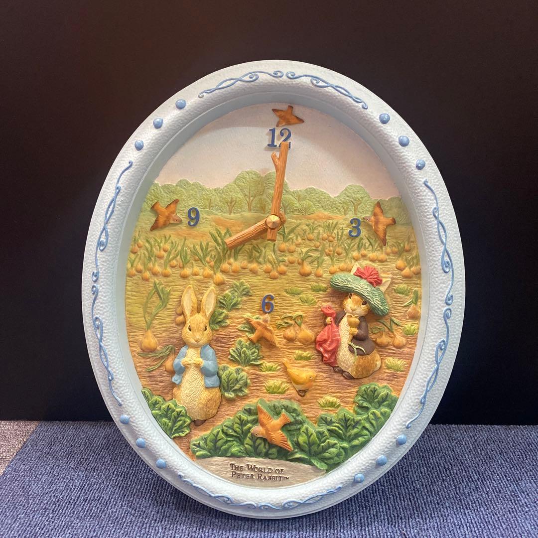 ピーターラビットの掛け時計 ロイター ピーターラビットの掛け時計 | 木のおもちゃ専門店 おもちゃ
