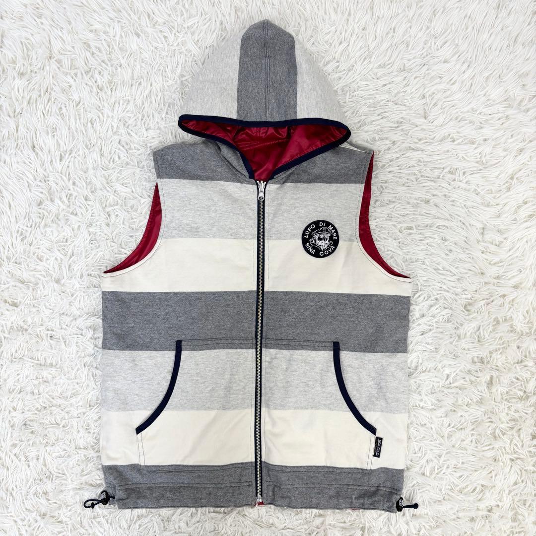 SINA COVA 中綿 コットン×ポリエステル リバーシブルパーカー M ハーフZIPパーカー ユニセックス(男女兼用) 24210090