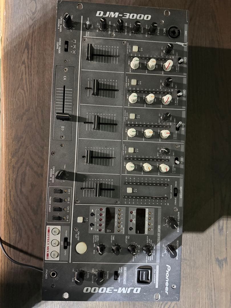 Pioneer DJM-3000 DJミキサー 通電確認のみ Pioneer #PioneerDJ #DJM3000 ミキサーの機能を確認する時、説明書を