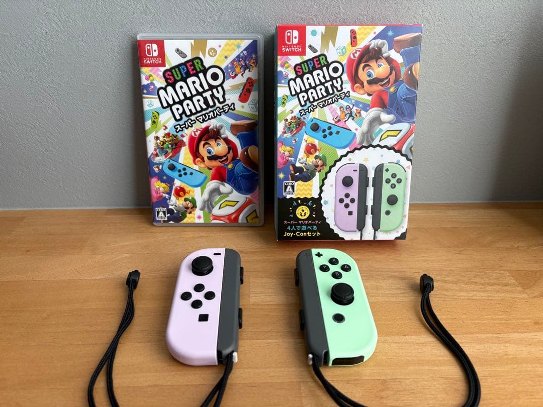 【美品】スーパー マリオパーティ ソフト＋Joy-Conセット Amazon.co.jp: スーパー マリオパーティ 4人で遊べる Joy-Conセット