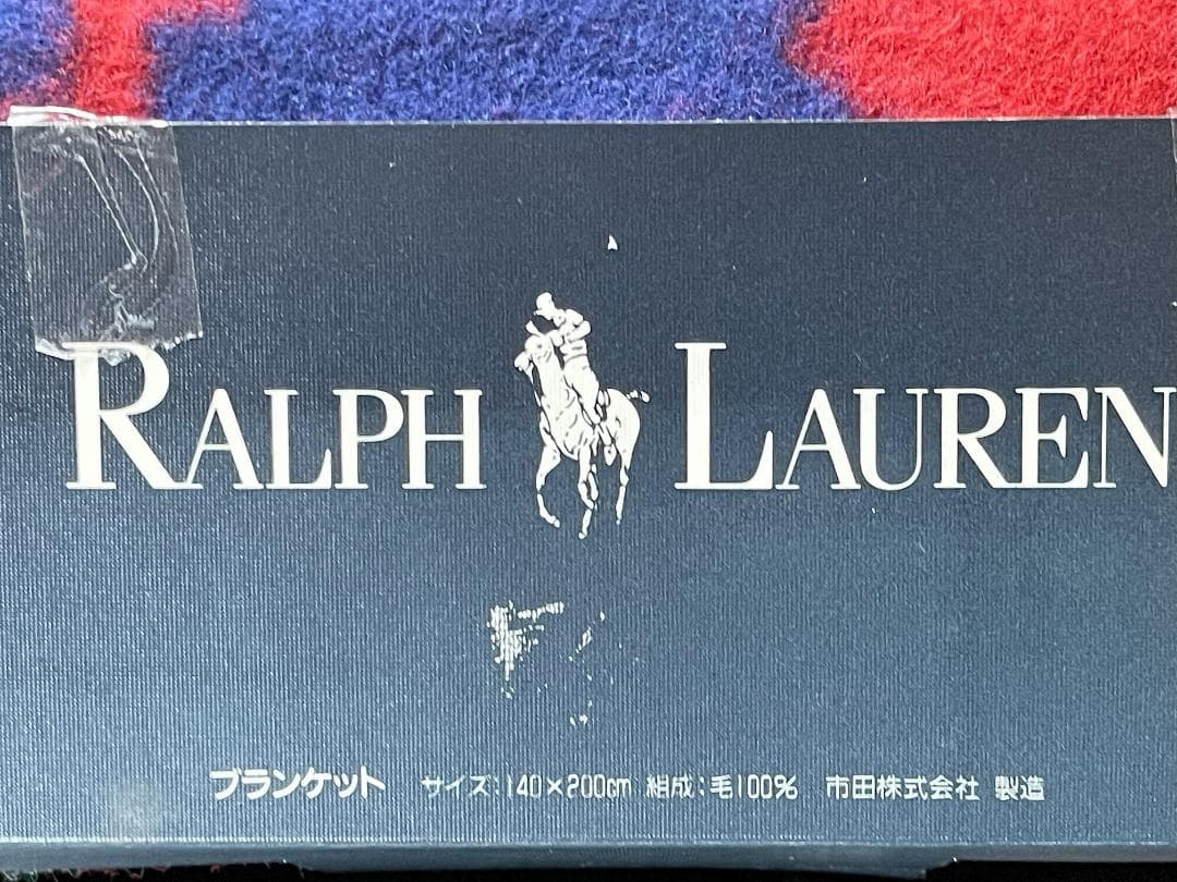 新品未使用品 ラルフローレン ブランケット ウール100％ 毛布 ラグ