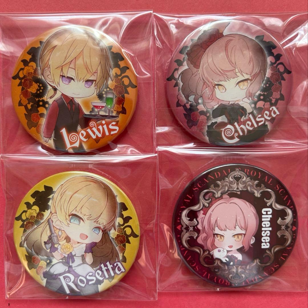 ロイスキャ 缶バッジ 4個セット チェルシー ルイス ロゼッタ - メルカリ