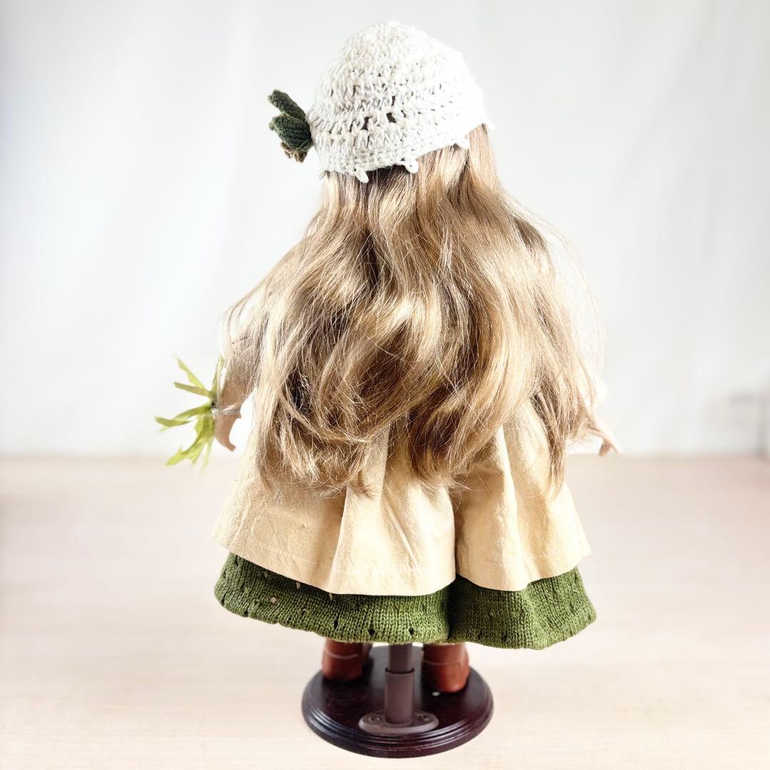 ビスクドール 身長約46cm うさぎを持った女の子