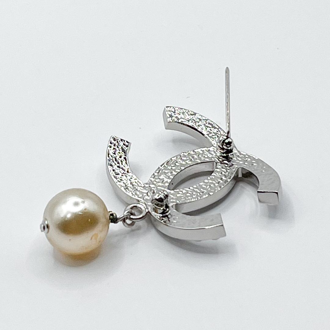 美品☆シャネル ブローチ パール シルバー ヴィンテージ ココマーク 06