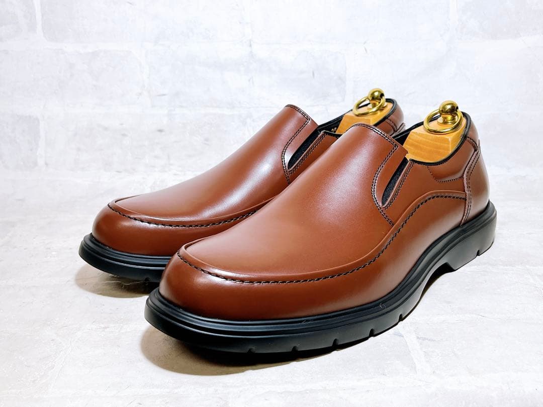 【未使用】REGAL リーガル 上質 ローファー スリッポン 茶 25.5cm