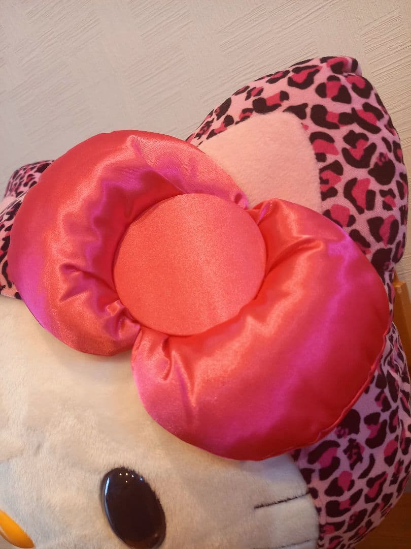 希少 ハローキティ ぬいぐるみ 2008年 ヒョウ柄 ピンク 特大 2L 新品