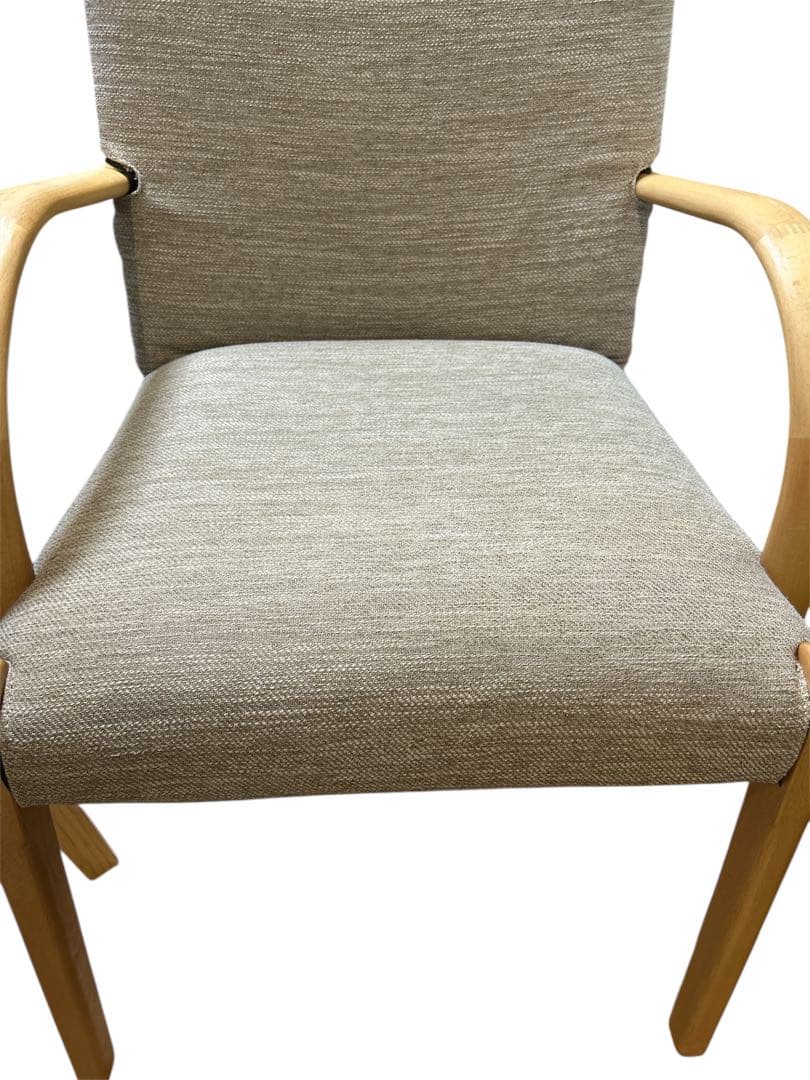 極美品】ニトリ Nコレクション C-10 ダイニングチェア 肘付き ナチュラル