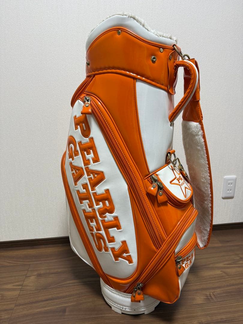 PEARLY GATES ゴルフバッグ 89 オレンジ/ホワイト PEARLY GATES ゴルフバッグ 89 オレンジ/ホワイト