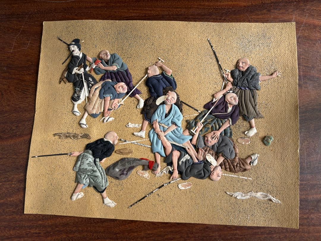 押し絵 江戸時代のおどろおどろしい様子