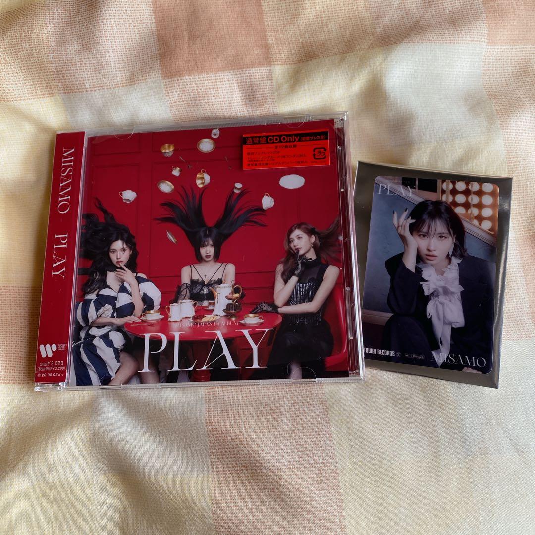 MISAMO play 通常盤 CD タワレコ特典 クリアトレカ モモ セット - メルカリ