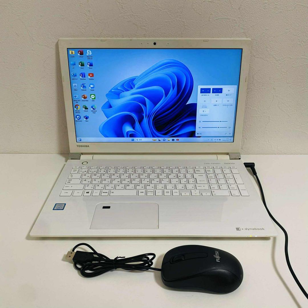 Y948 TOSHIBAノートパソコンSSD第7世代Windows11オフィス付