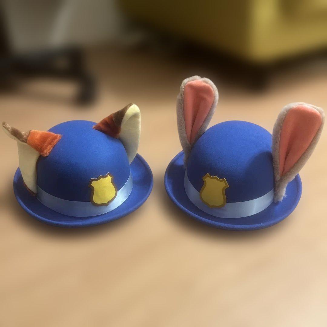 上海ディズニー ズートピアハット ニック＆ジュディ - メルカリ