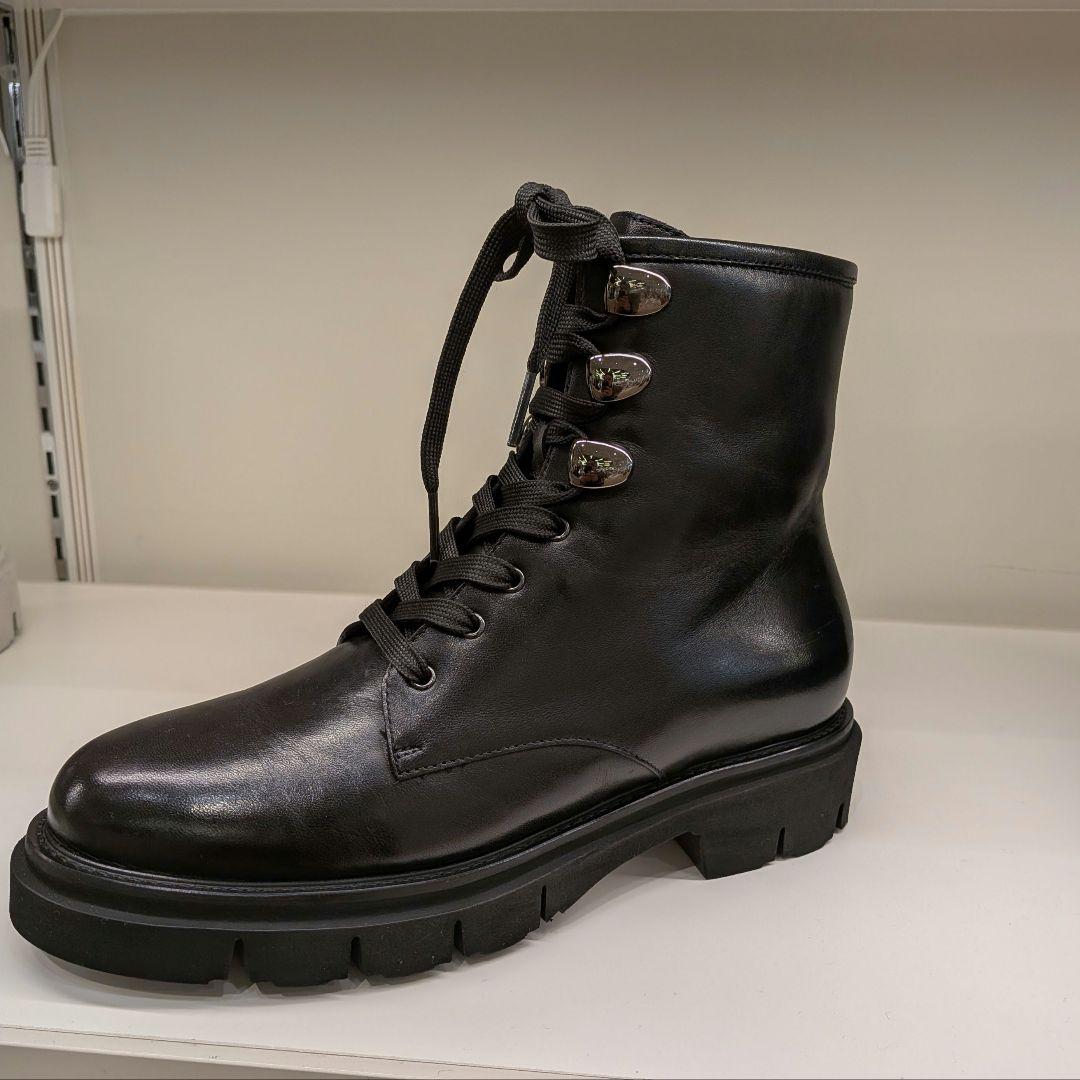 最終値下げ★ほぼ新品★販売中ルカグロッシー★レースアップブーツ★39（24.5） ルカ グロッシ Luca Grossi レースアップタンクソール （ダーク