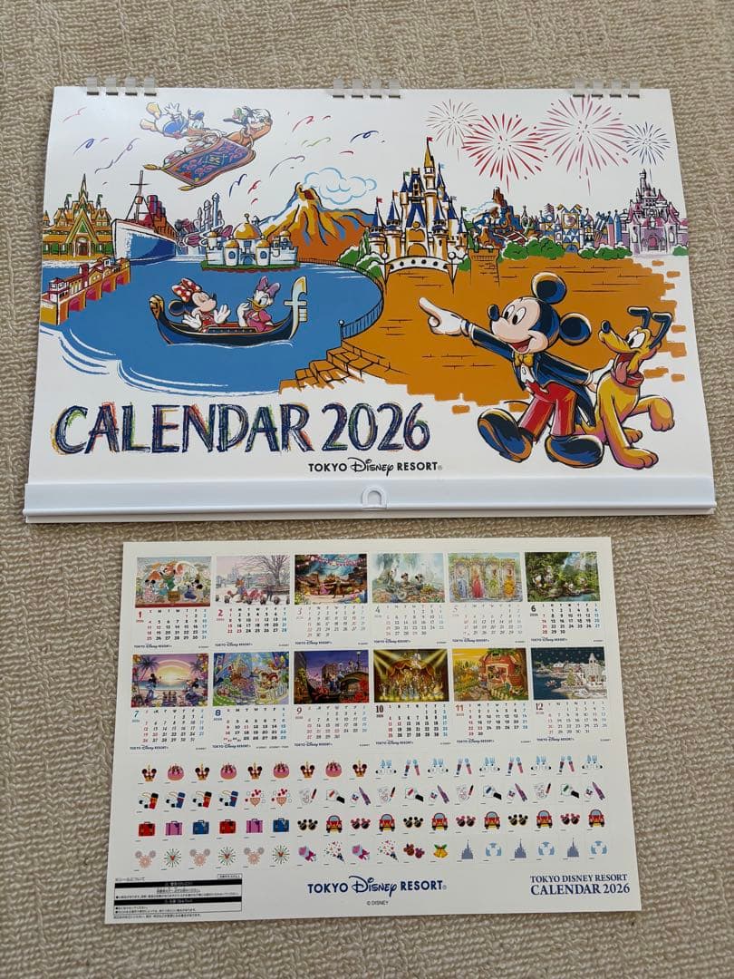⭐︎東京ディズニーリゾート カレンダー⭐︎ 2026 - メルカリ