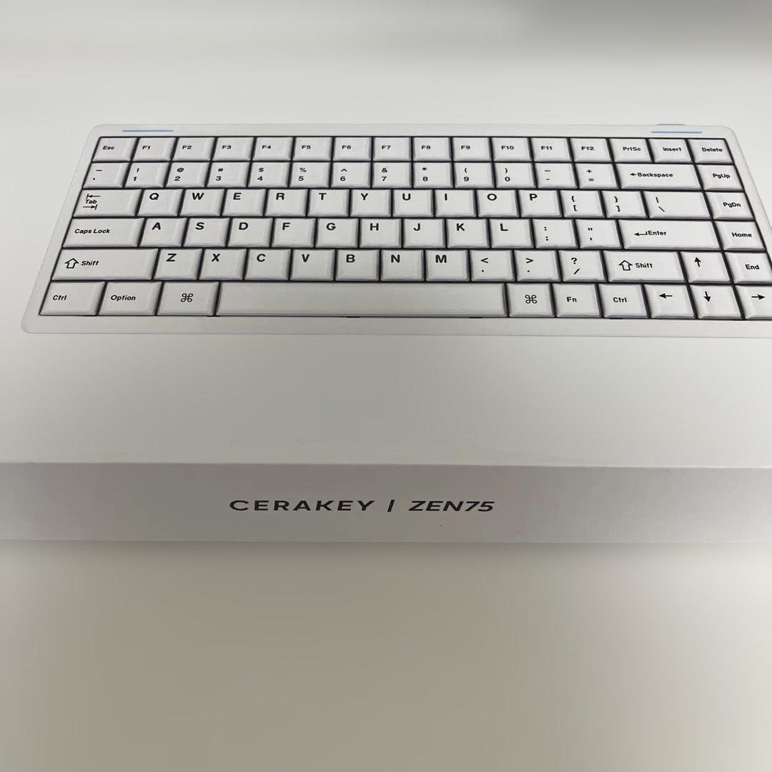 Cerakey ZEN75 Classic ロープロファイルキーボード ZEN75｜セラミックキーキャップを採用した世界初のロープロファイル