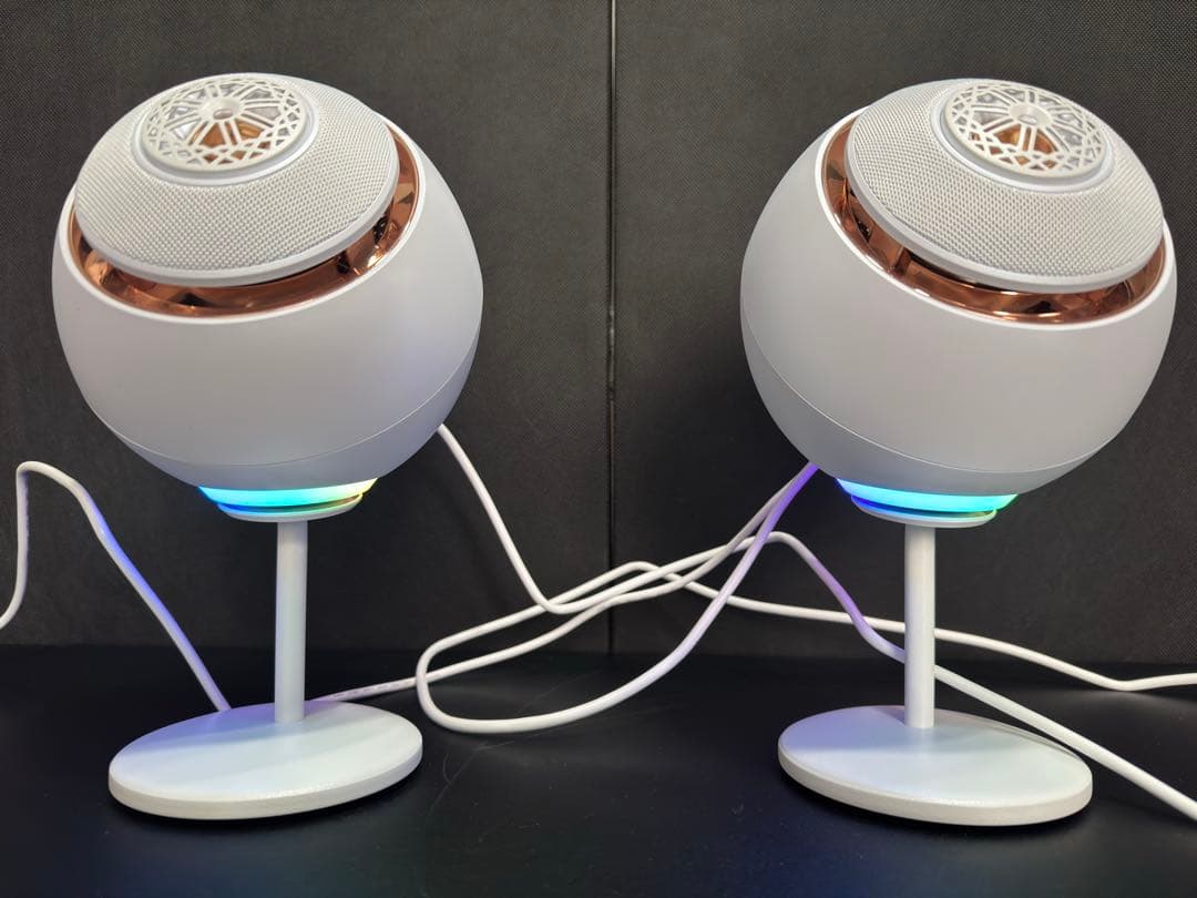 PCスピーカー CREATIVE PEBBLE NOVA Pebble Nova - プレミアム デスクトップ ステレオ スピーカー