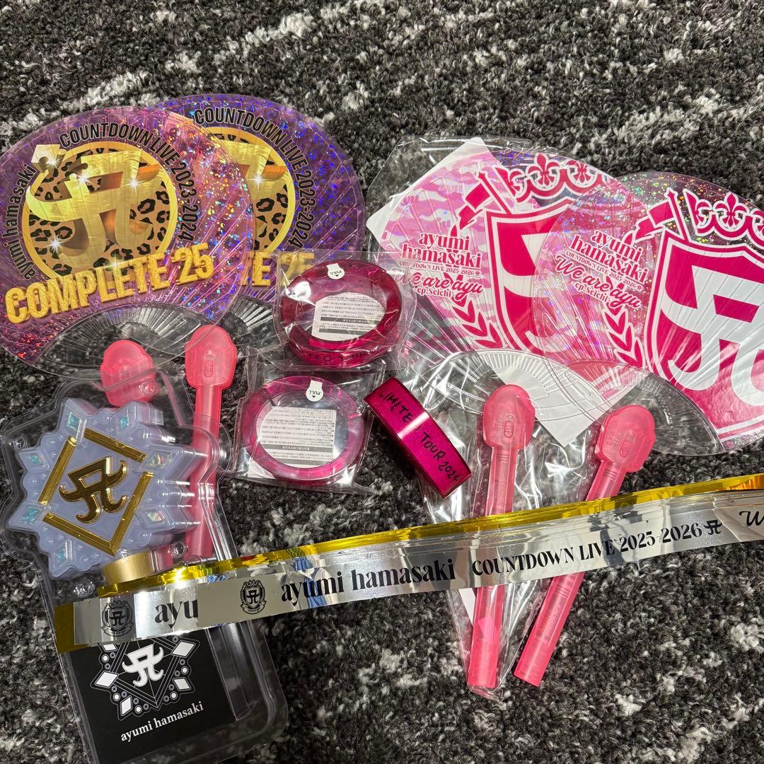 浜崎あゆみ ayumi hamasaki ペンラ うちわ ライト 銀テまとめ売り