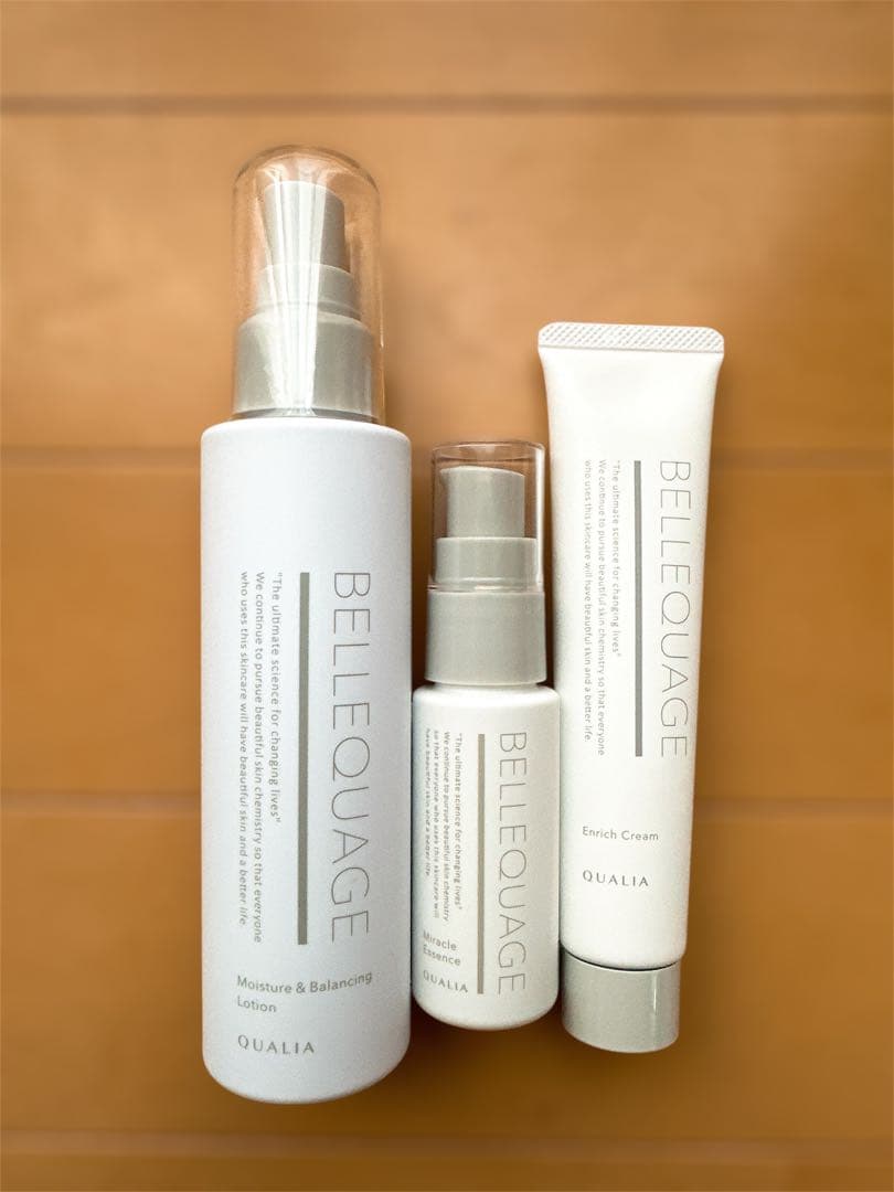 QUALIA BELLEQUAGE 化粧水 美容液 クリーム ３点セット 商品詳細 BELLEQUAGE 美容液+化粧水+クリームセット-[QUALIAオンライン