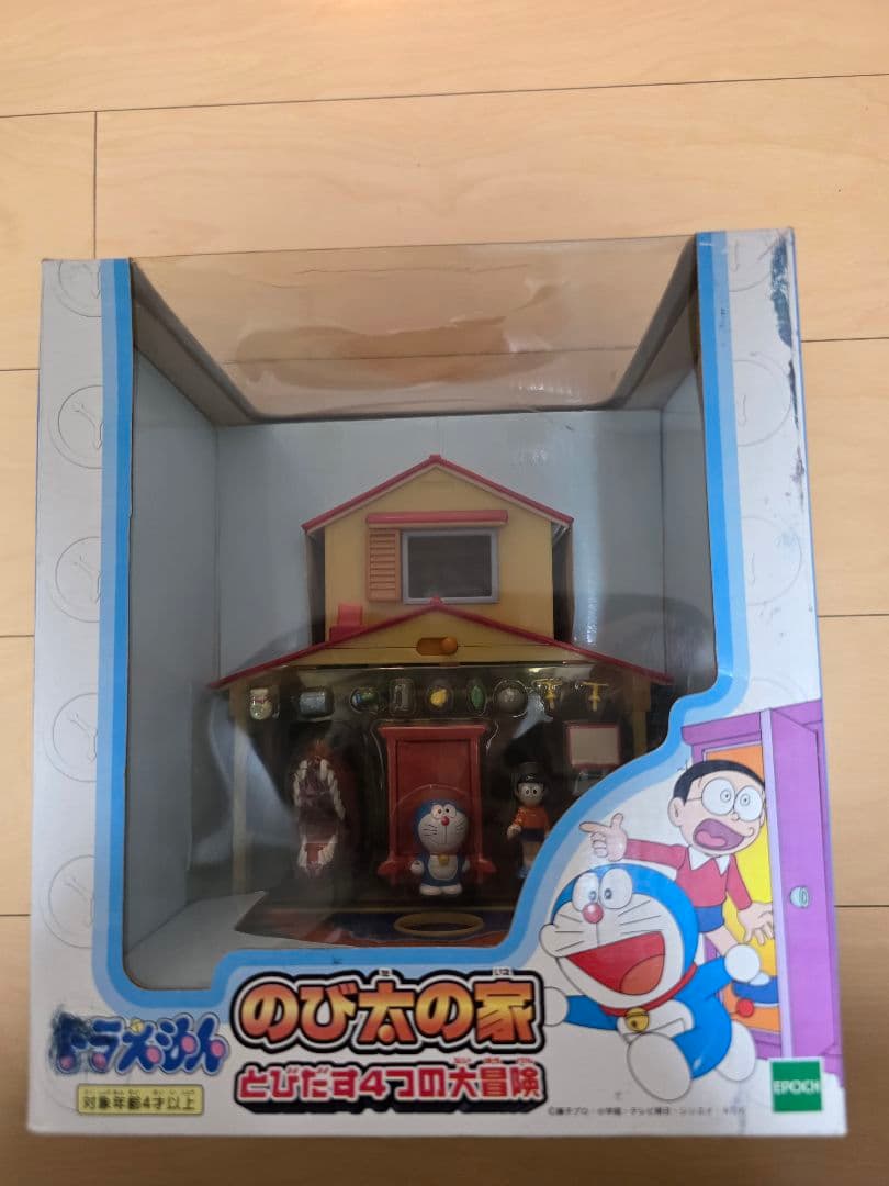 平成当時】ドラえもん のび太の家 とびだす4つの大冒険 未使用品
