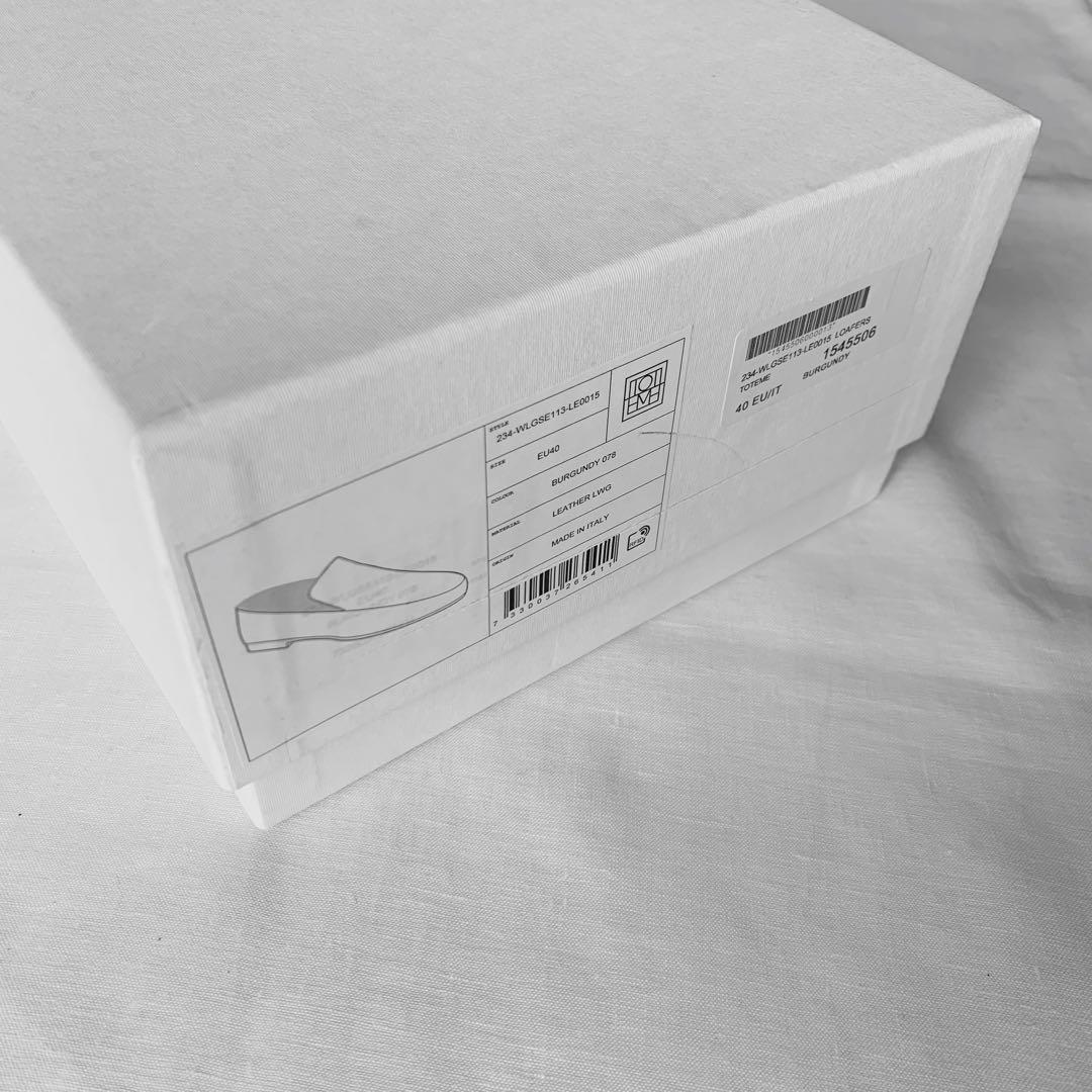 TOTEM】オーバル レザーローファー バーガンディー EU40 - メルカリ