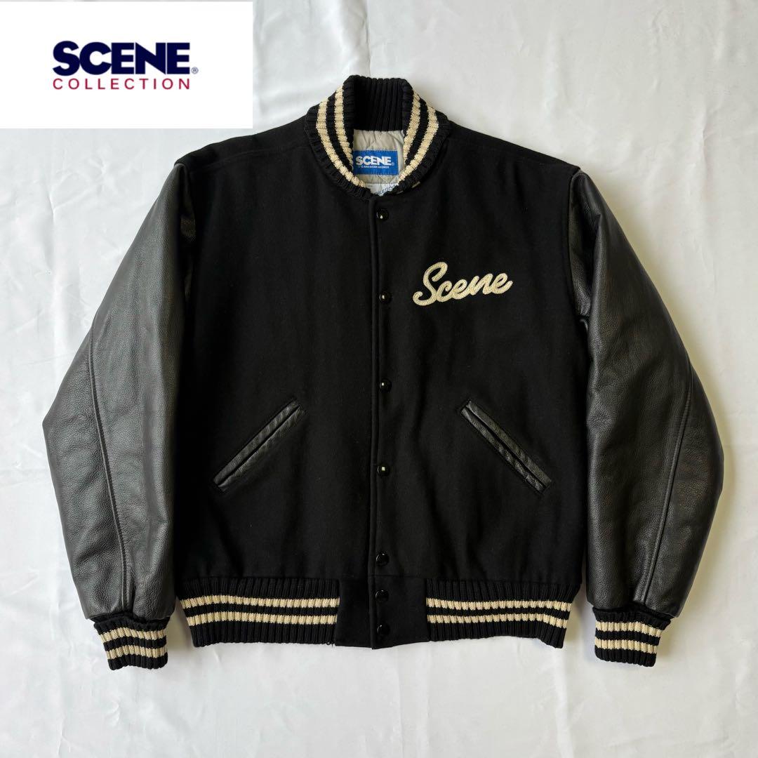 SCENE VAN TM ATHLETICS スタジャン オールブラック L SCENE VAN TM ATHLETICS スタジャン オールブラック L SCENE VAN TM