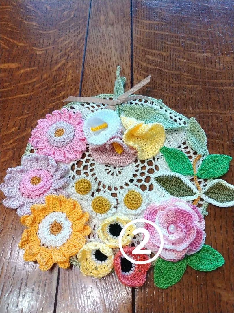 ☆レース編み ドイリー handmadeNo.366*・☆