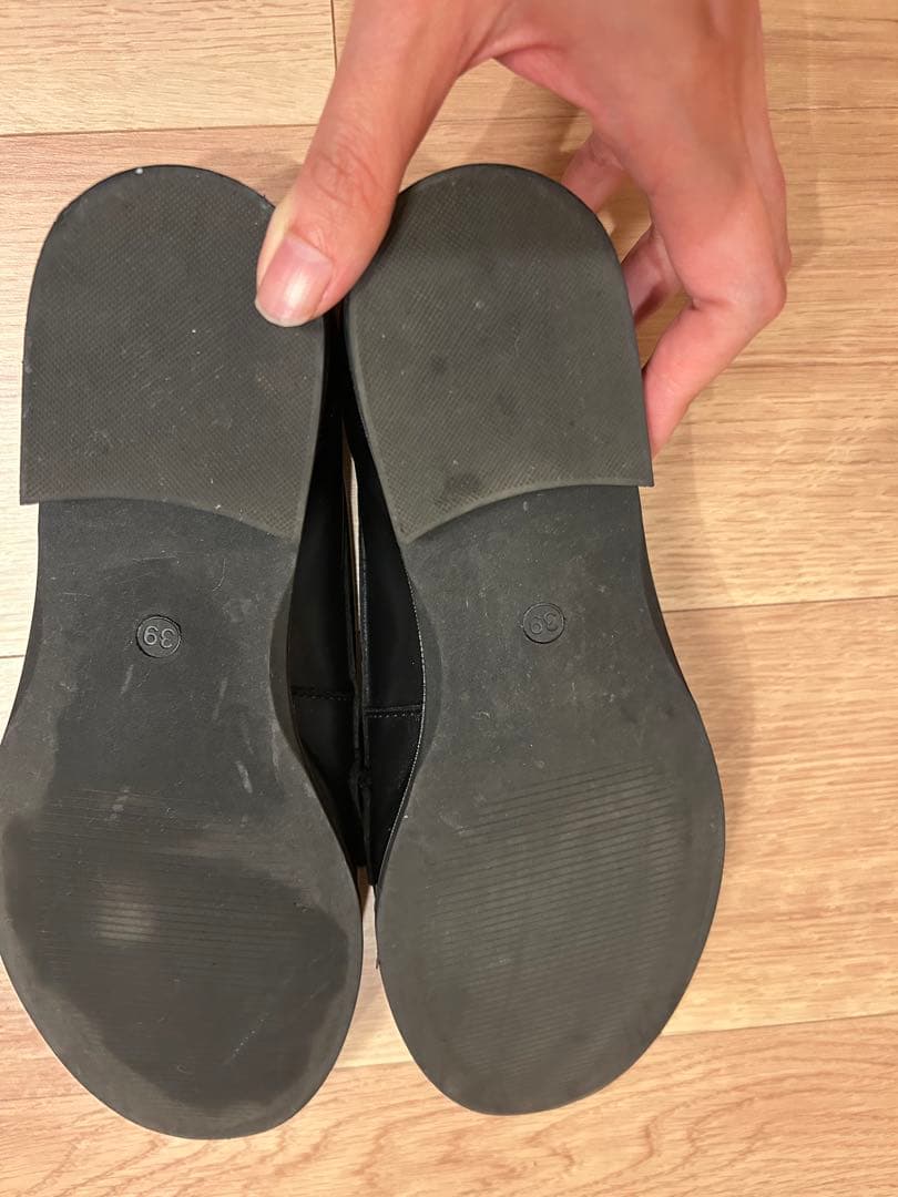 ENESS ブラック ローファー 39 (24.5cm)