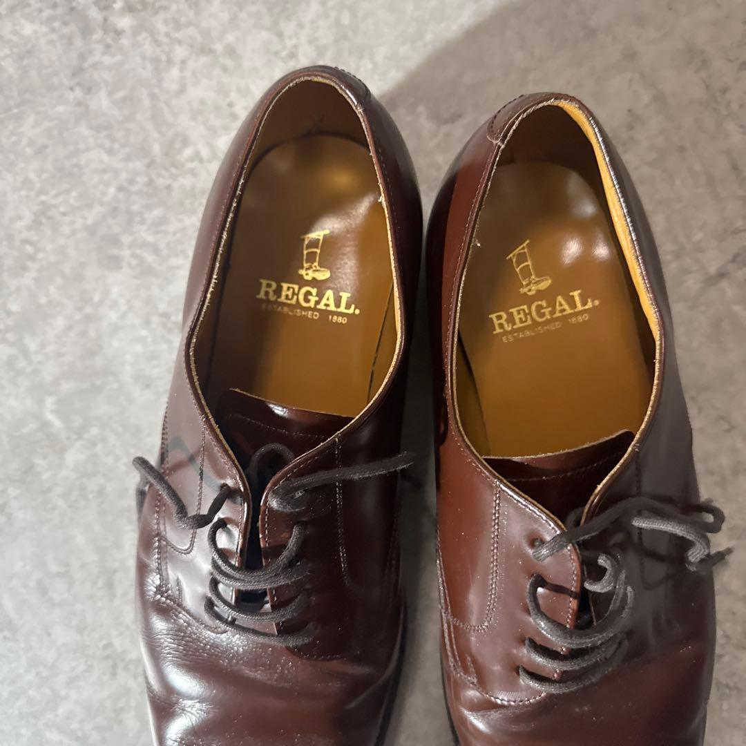REGAL 25EEE ストレートチップ レザーシューズ ブラウン - メルカリ