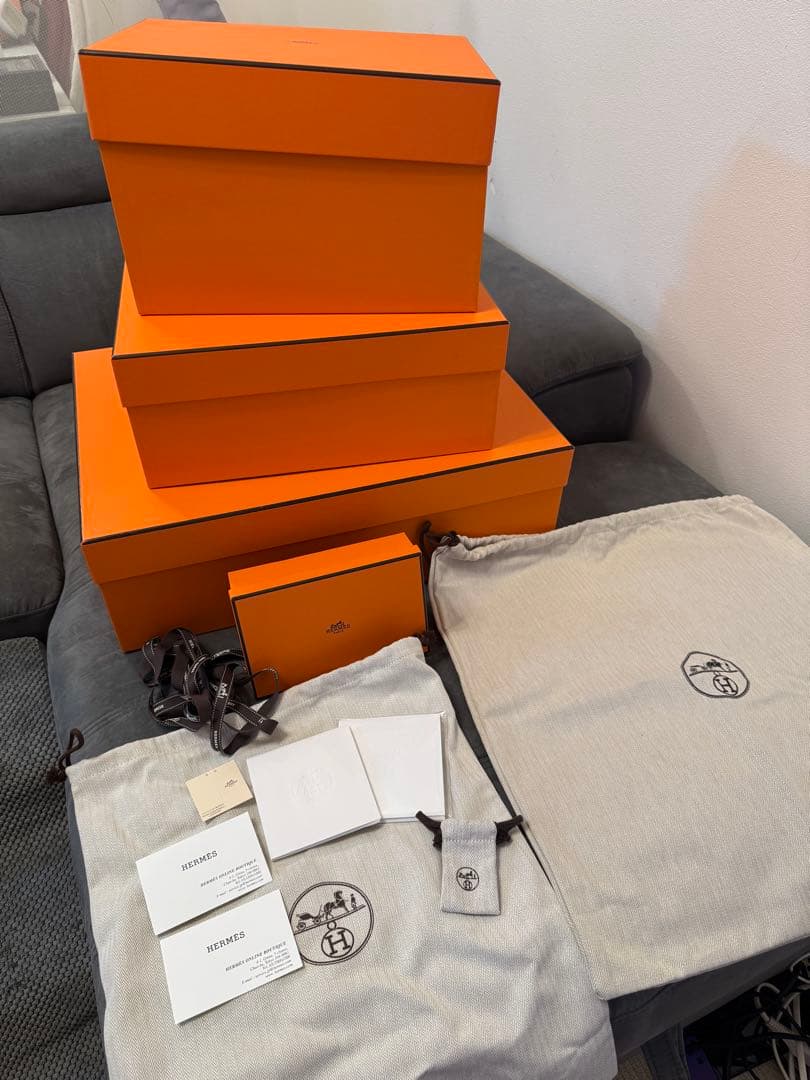 HERMES ギフトボックスセット 複数サイズ エルメス ギフトボックス 15点セット - メルカリ