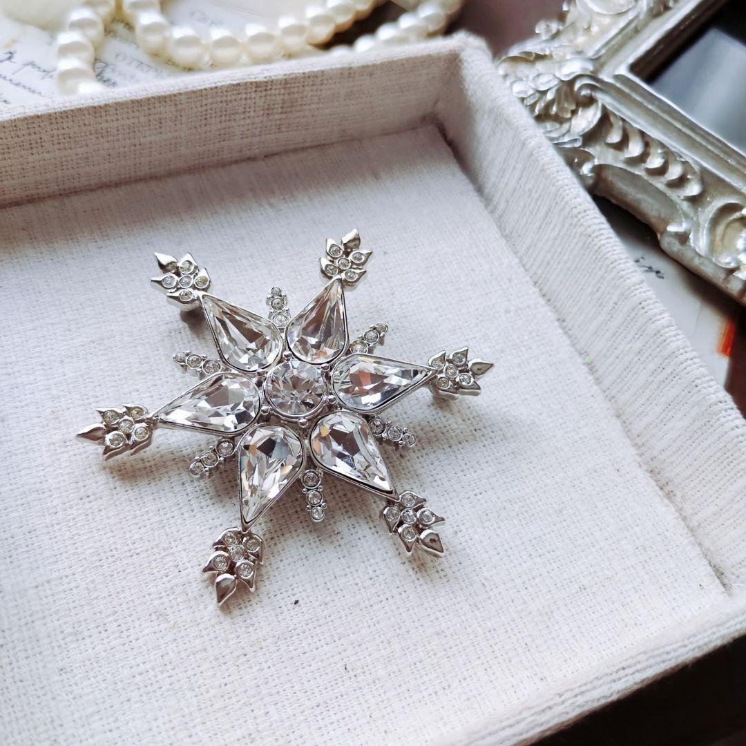 MMA メトロポリタン美術館 スノーフレーク ブローチ 雪の結晶